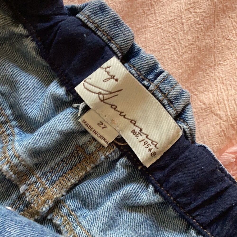 Vintage Havanas paperbag waist denim shorts - Picture 2 of 3